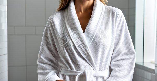 Le confort chic du peignoir nid d'abeille pour femme